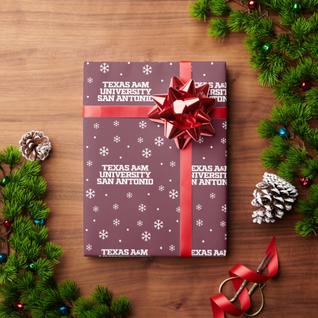 Papier Cadeau Université Texas A&M de San Antonio (Cadeau de vacances)