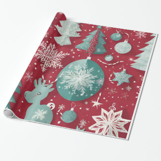 Papier Cadeau 'Unwrap Joy' Papier d'enveloppement de Noël"