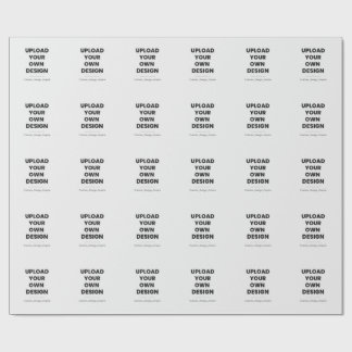 Papier Cadeau Upload Your Own Design Here | Custom Template