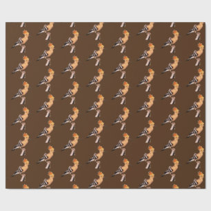 Papier Cadeau Upupa epops epops Motif carrelé
