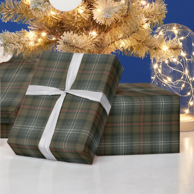 Papier Cadeau Urquhart Patiné Tartan écossais (Vacances)