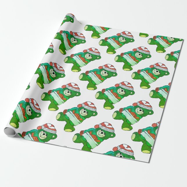 Papier Cadeau Utilisez votre image ou logo "Papier d'emballage d (Déroulé)