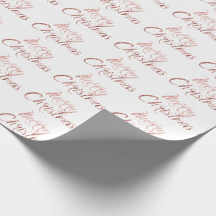Papier Cadeau Vacances de blanc de parties scintillantes d'or de