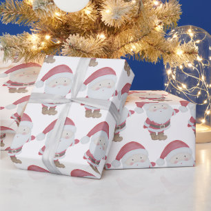 Papier Cadeau Vacances de Noël de Cute Père Noël