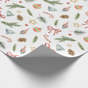 Papier Cadeau Vacances de Noël inspirées par la nature