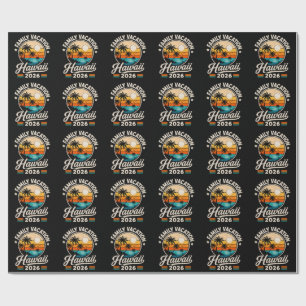 Papier Cadeau Vacances en famille Hawaii 2026