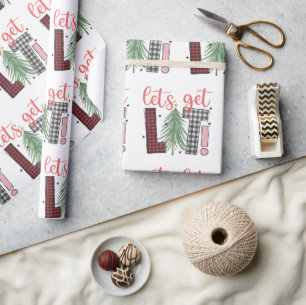 Papier Cadeau Vacances Lit Fun Festive Noël Cadeau