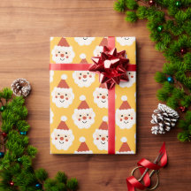 Vacances Noël mignonne Père Noël minimal rouge rét