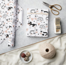 Papier Cadeau Vaches agricoles de campagne mignonnes