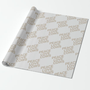Papier Cadeau Vaches d'amour pour la paix