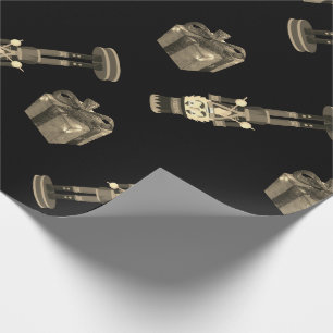 Papier Cadeau Vaches solitaires noires