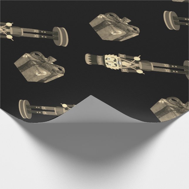 Papier Cadeau Vaches solitaires noires (Coin)