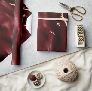 Papier Cadeau Vachette rouge profonde du sud-ouest