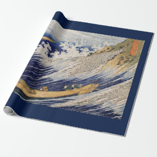 Papier Cadeau VAGUE de JAPONAIS de papier d'emballage
