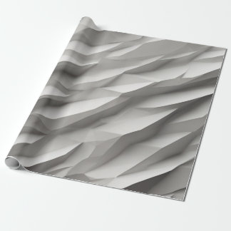 Papier Cadeau Vagues Abstraites dans les tons blancs