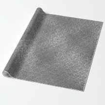 Vagues Art Déco Argent Gris Cercles Spiral Gris In