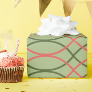 Papier Cadeau Vagues vertes