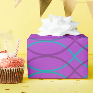 Papier Cadeau Vagues violettes