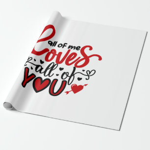 Papier Cadeau Valentine Art All Me Aime Tous