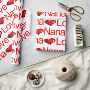 Papier Cadeau Valentine's Day Envelopper Papier Amour NanaCoeurs