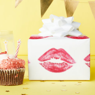 PAPIER CADEAU VALENTINES DAY KISS
