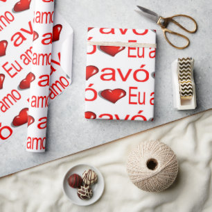 Papier Cadeau Valentine's Day Wrapping Papier avó Portugal Gran