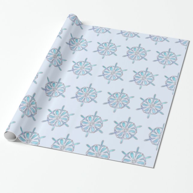 Papier Cadeau Valse du papier d'enveloppement des flocons de nei (Déroulé)
