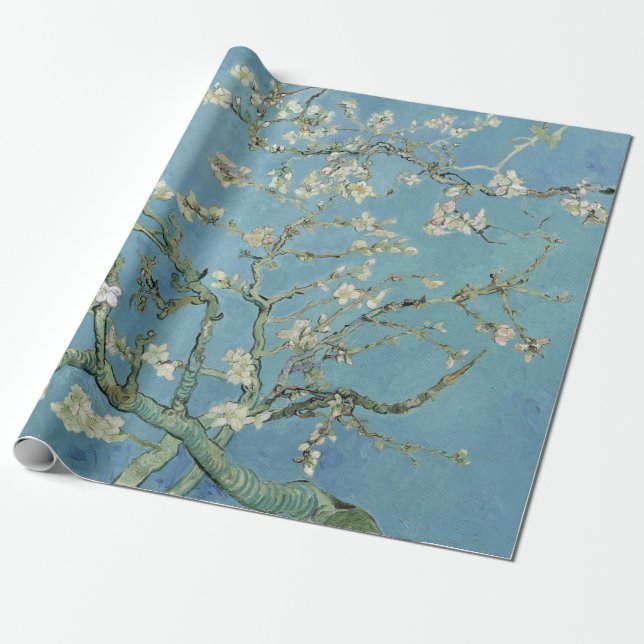 Papier Cadeau Van Gogh Painage en fleurs aux amandes (Déroulé)