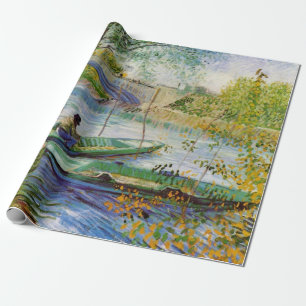 Papier Cadeau Van Gogh Pêche au printemps, Pont de Clichy