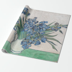 Papier Cadeau Van Gogh Purple Irises Vase Floral Peinture