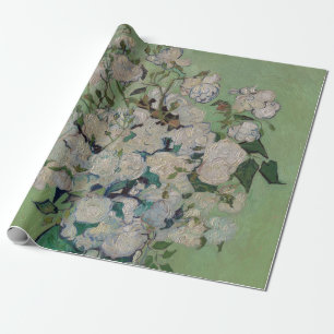 Papier Cadeau Van Gogh Rose Floral Peinture