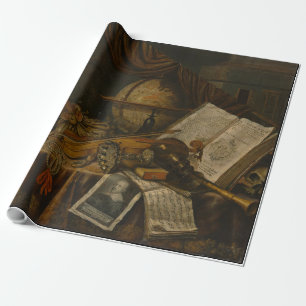 Papier Cadeau Vanitas Still Life 1662 Collier Dutch wrapping