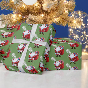 Papier Cadeau VAPE Vaping 2 Père Noël Joyeux Noël