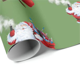 Papier Cadeau VAPE Vaping Père Noël Joyeux Noël