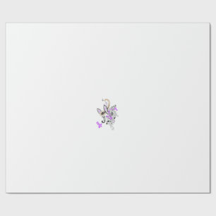 Papier Cadeau Vecteur de tatouage fée papillon - Art Floral Vint