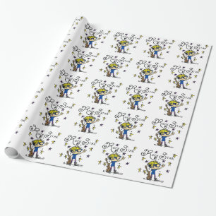 Papier Cadeau Vedette du rock blonde de garçon
