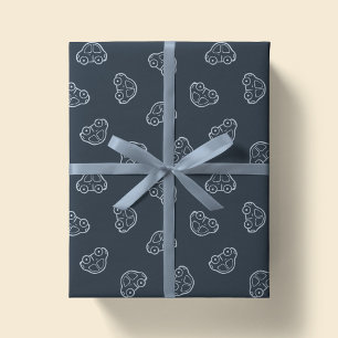 Papier Cadeau Véhicule Simple Boho Voitures Moderne Garçon Migno