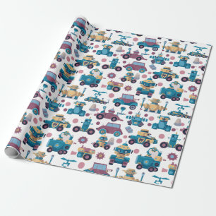 Papier Cadeau Véhicules Imaginaires