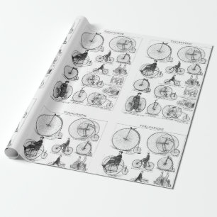 Papier Cadeau Vélo à grande roue Penny Farthing