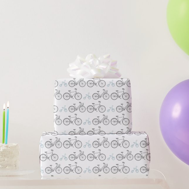 Papier Cadeau Vélo bleu (Cadeaux de fête)