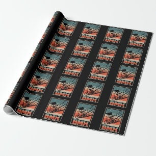 Papier Cadeau Vélo vintage BMX Boys Vélo Motorcross