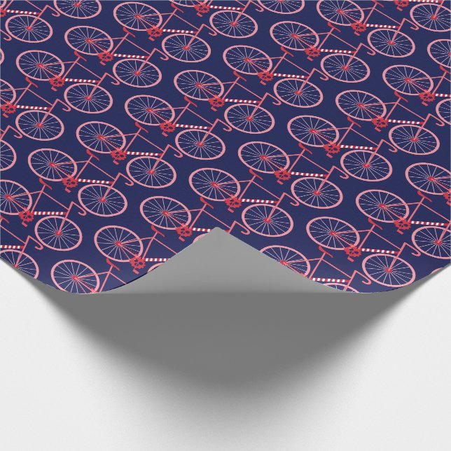 Papier Cadeau Vélos de Sucre de canne de vacances (Coin)
