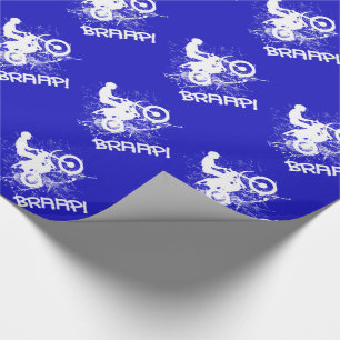 Papier Cadeau Vélos Motocross Dirt Bikers Boud Splatter Braap!