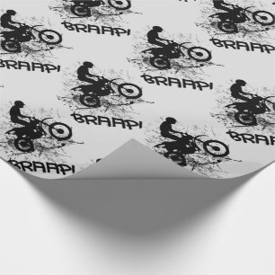 Papier Cadeau Vélos Motocross Dirt Bikers Boud Splatter Braap!