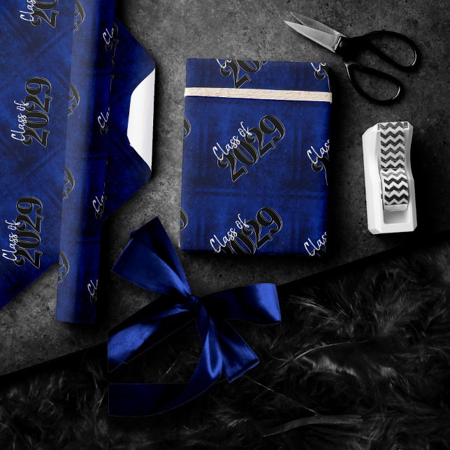 Papier Cadeau Velvet Grad | Sapphire Blue Dark Jewk Tone Grunge (Créateur téléchargé)