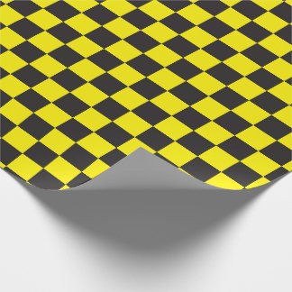 Papier Cadeau Vérificateurs en tableau de bord noir et [jaune]