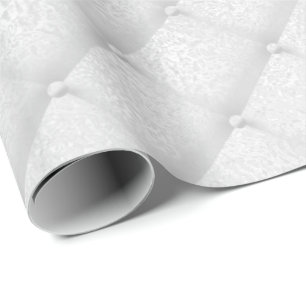 Papier Cadeau Verre de luxe en argent gris pâle blanc