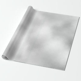 Papier Cadeau Verre de Parties scintillant en argent gris pâle b