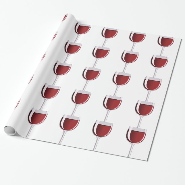Papier Cadeau Verre de vin (Déroulé)