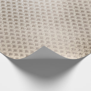 Papier Cadeau Verre en ivoire titanique nacré d'art déco de